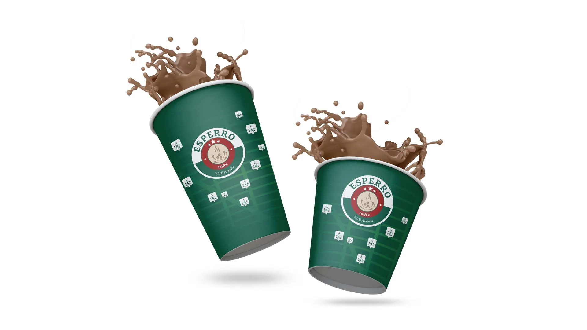 Esperro Coffee branded cups