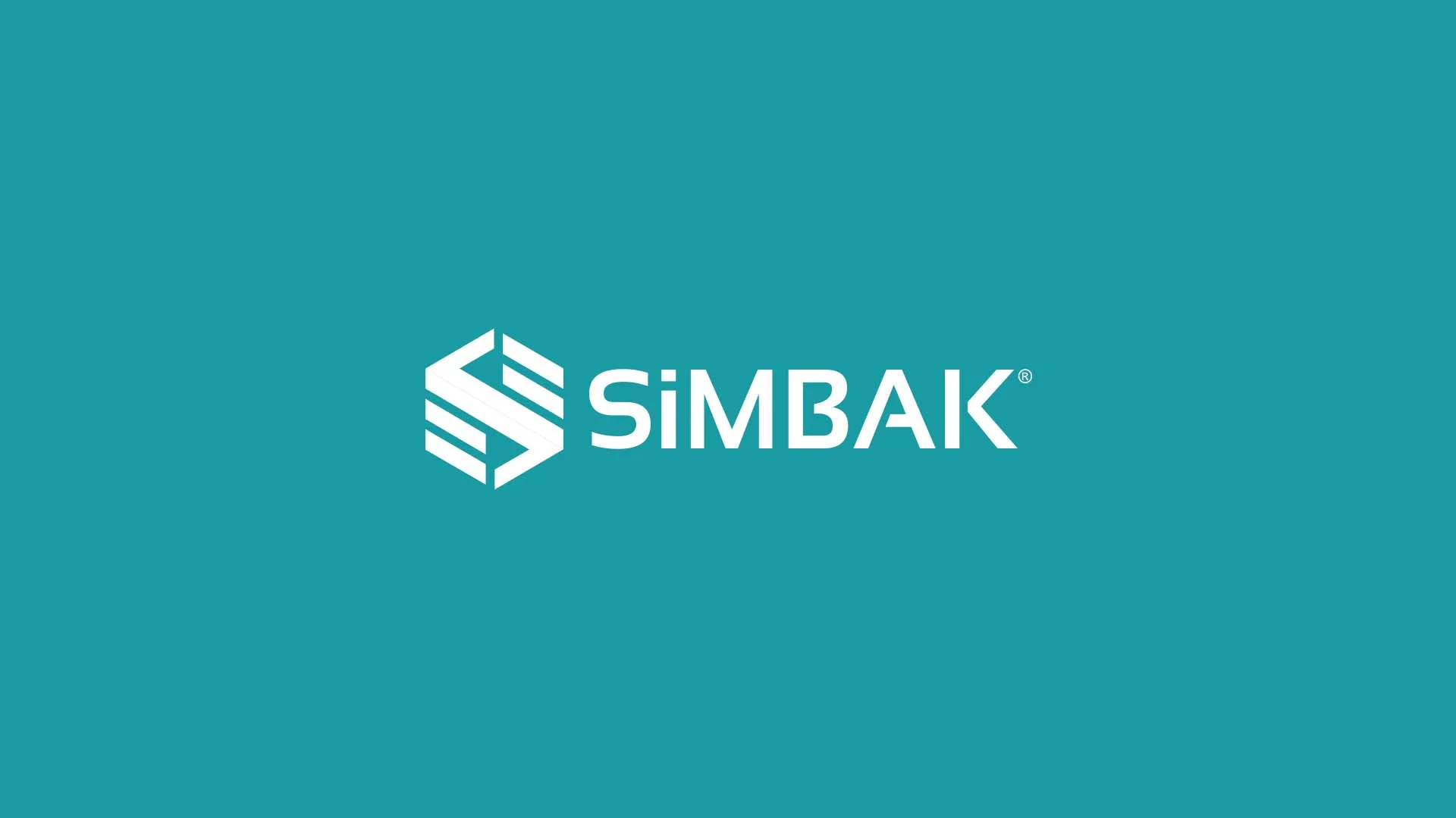 Simbak logo on teal